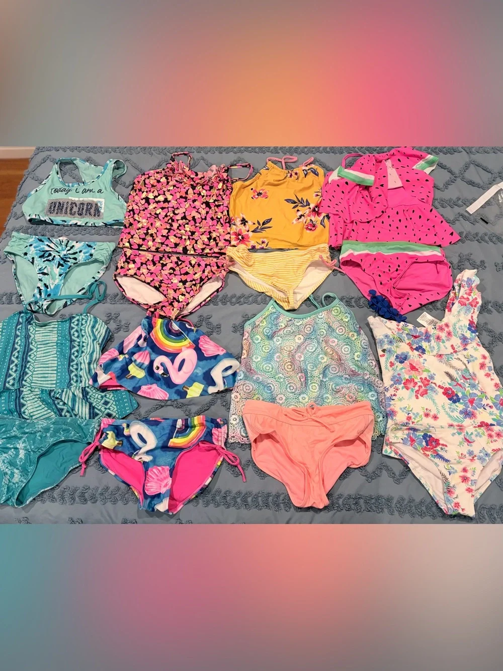 Swimsuit Bundle Justice Jessica Simpson Old Navy Osh Kosh B’Gosh 8 Piece
